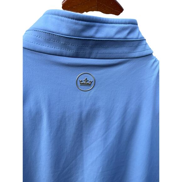 Peter Millar Crown Crafted Blue Stealth Hybrid Wool Lined Vest - Medium - Picture 8 of 11